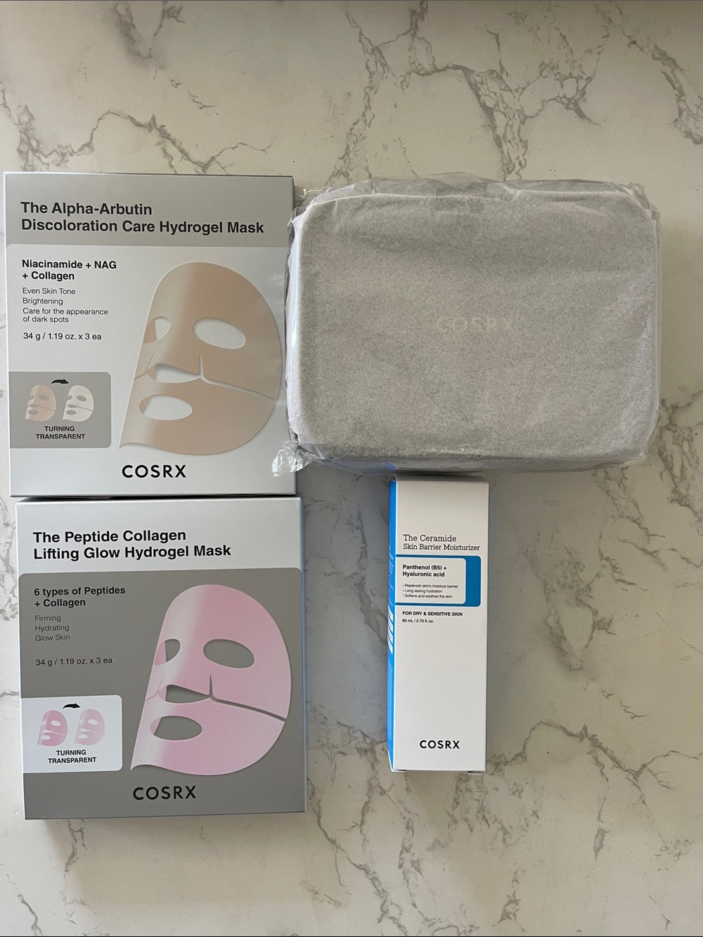 COSRX Women Skincare Mask Bundle — White, Pink, Beige